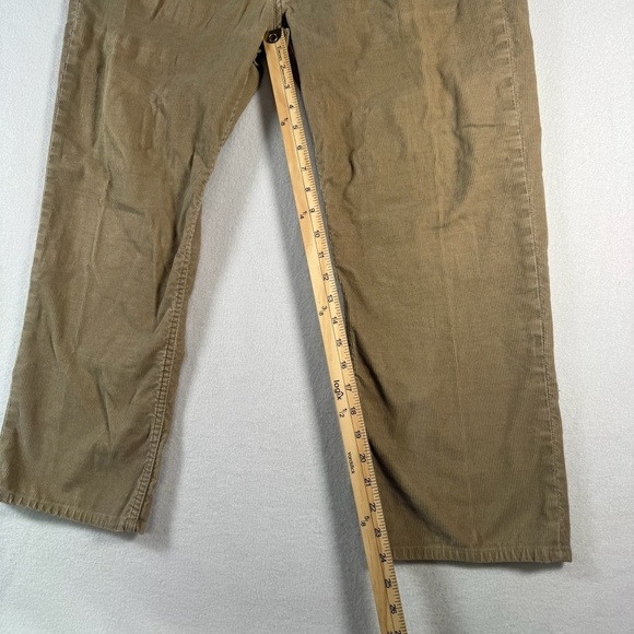 Levis Jeans Mens 36 Tan Corduroy Straight Mid Rise - Picture 7 of 12